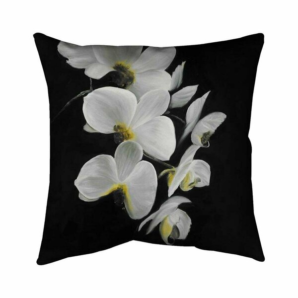 Begin Home Decor 26 x 26 in. Beautiful Orchids-Double Sided Print Indoor Pillow 5541-2626-FL130